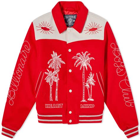 Billionaire Boys Club Western Varsity Jacket Red | END. (GB)