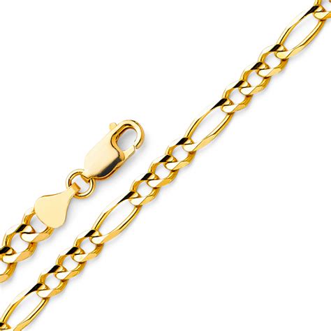 14K Gold 5MM Figaro Chain