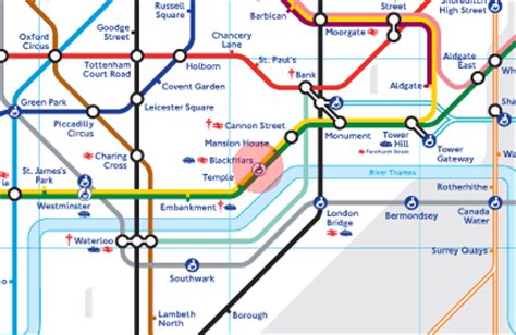 Blackfriars station map - London Underground Tube