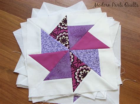 Modern Parti Quilts: Purple Pinwheel Quilt