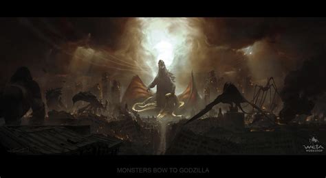 Official Concept Art of Final Scene : r/GODZILLA