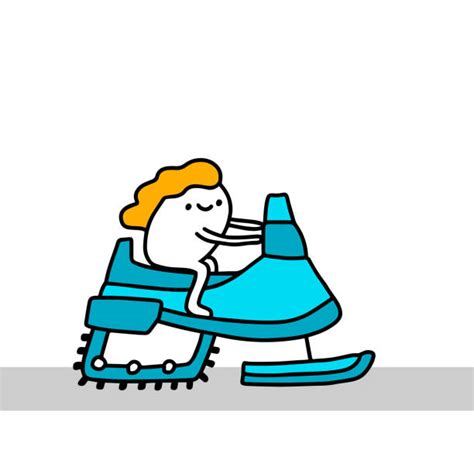 Cartoon Of The Snowmobile Illustrations, Royalty-Free Vector Graphics & Clip Art - iStock