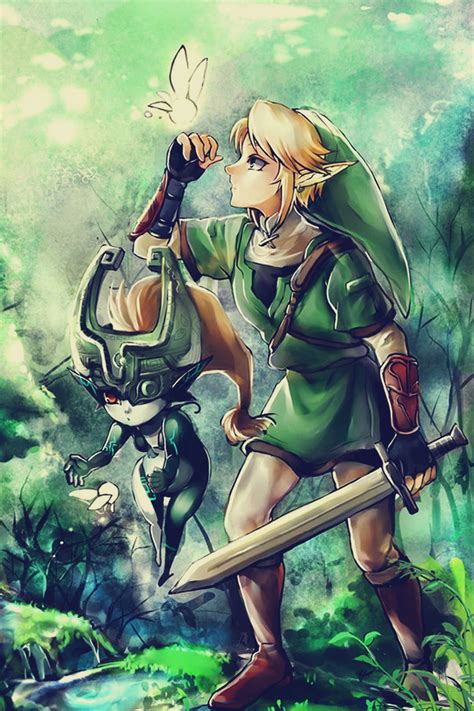 Zelda Twilight Princess Midna And Link