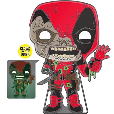 Marvel Zombies Zombie Deadpool Glow-in-the-Dark Large Enamel Funko Pop ...