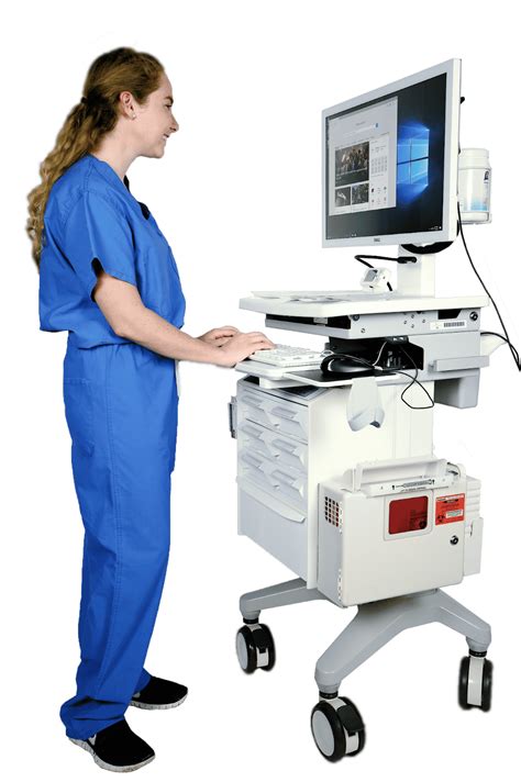 Portable Computer Workstation Cart | Scott-Clark Medical