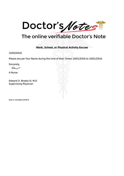 DoctorsNote | Real Online Doctor's Notes