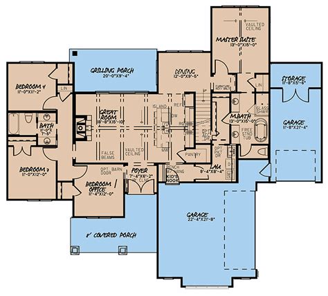 Craftsman Floor Plans & Bungalow House Plans