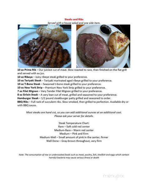 Menu of Franklin's Steakhouse in Franklin, KY 42134