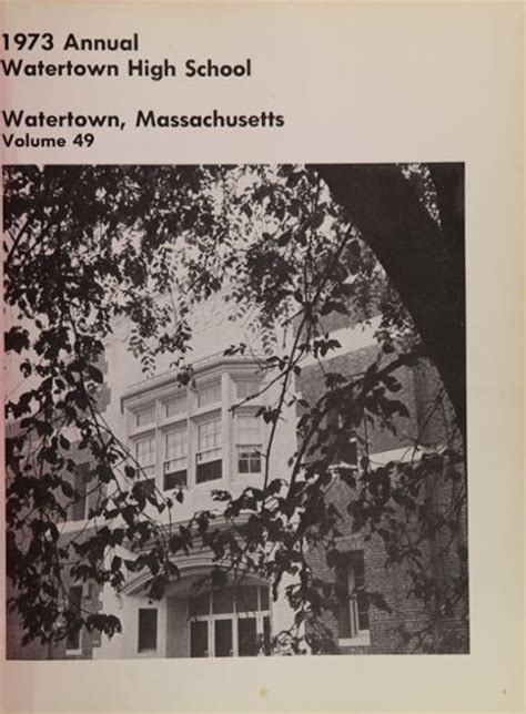 Explore 1973 Watertown High School Yearbook, Watertown MA - Classmates