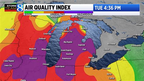 Worst wildfire smoke of the season drops air quality to ‘very unhealthy’ levels | WOODTV.com