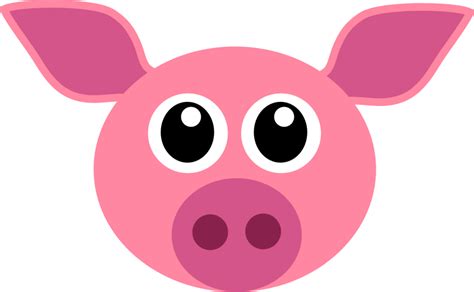 Clipart - Cochon - pig face