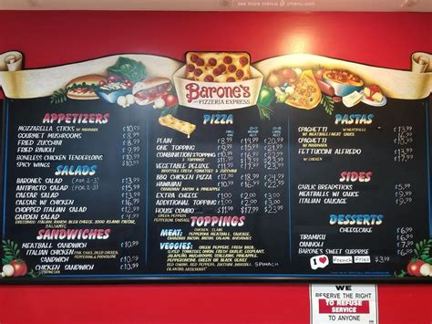 Online Menu of Barones Pizza - Woodland Hills Restaurant, Woodland Hills, California, 91364 - Zmenu