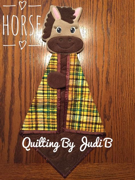 Horse Security Blanket Horse Lovie Horse Baby Shower - Etsy