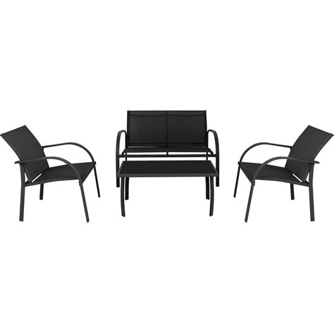 4 Seater Metal Garden Sofa, Chairs and Table Set