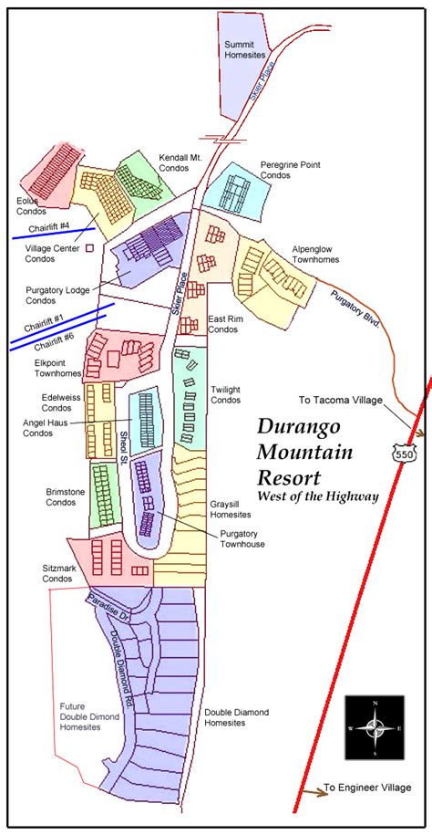 Durango Mountain Resort Map - Buy Durango