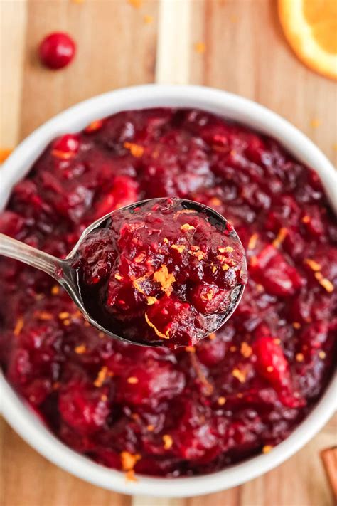 Cranberry Sauce with Orange and Cinnamon (so easy!) - The Chunky Chef