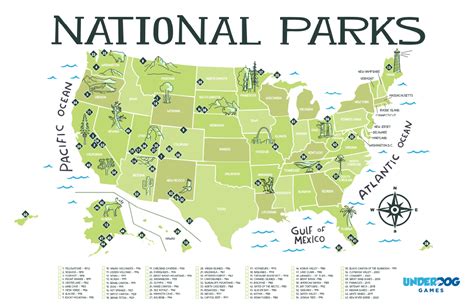 Printable National Park Map