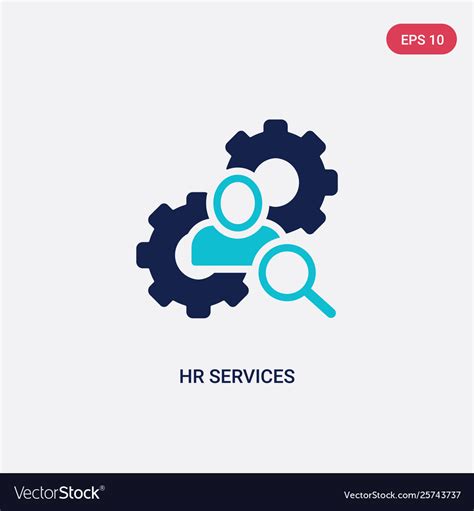 Two color hr services icon from general-1 concept Vector Image