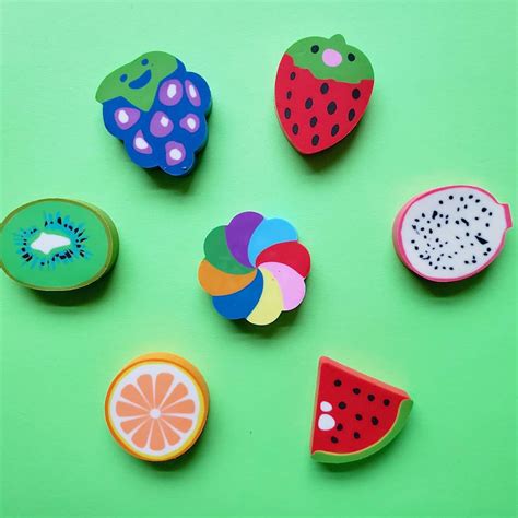 Fruit Scented Erasers in Case | EverythingSmells