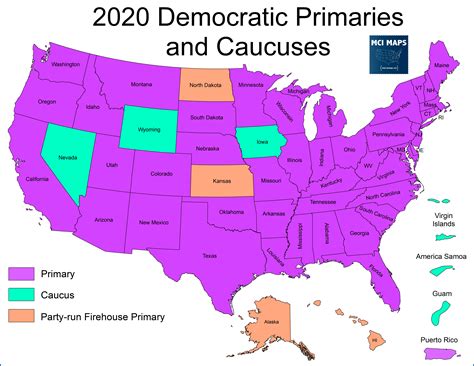 How Caucuses vs Primaries Can Lead to Different Results - MCI Maps | Election Data Analyst ...