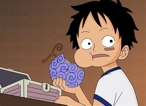 Luffy and Gum Gum Fruit by ChibiToraion on DeviantArt | ゴムゴム, フルーツ, 悪魔