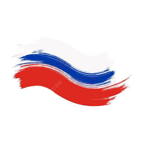 Brush Watercolor Paint Vector Art PNG, Russia Flag Watercolor Paint ...