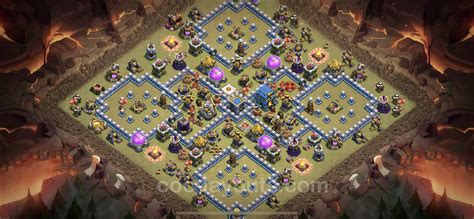 Best Anti 3 Stars War Base TH12 with Link, Anti Everything 2023 - Town ...