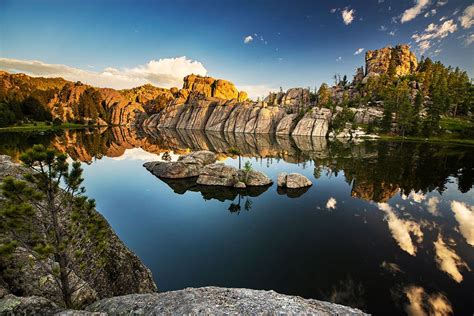 Sylvan Lake Photo Sylvan Lake Morning View Custer State Park, Black ...