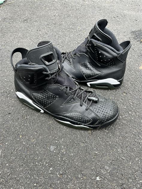 Nike Air Jordan Retro 6 Black Cat Size 9.5 | Grailed