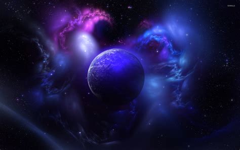 Planet and Nebula wallpaper - Fantasy wallpapers - #4213