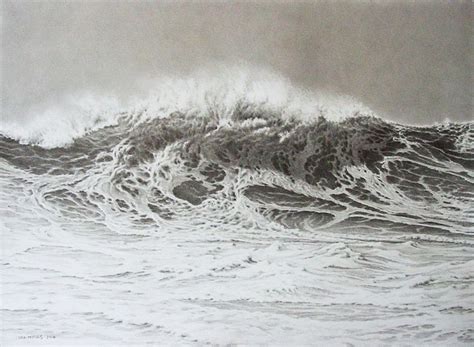 Big Waves Live - Pencil Drawings of Ocean Surf by Lee Mothes | Wave drawing, Ocean drawing ...