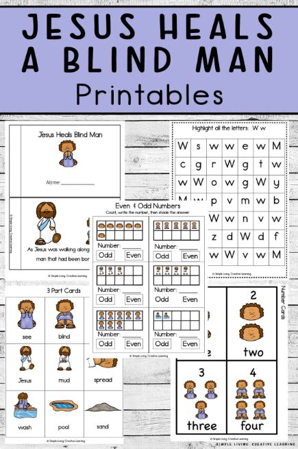 Jesus Heals a Blind Man Printables | Free Homeschool Deals