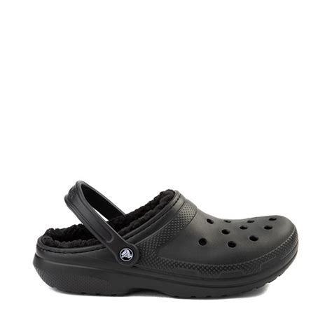 Crocs Classic Fuzz-Lined Clog - Black | JourneysCanada