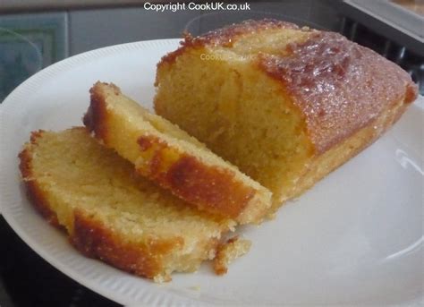 Lemon drizzle cake sliced