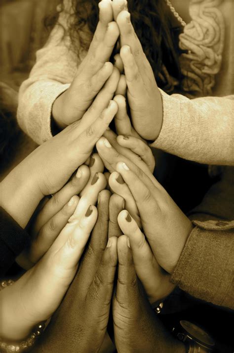 Download Group Of People Praying Hands Picture | Wallpapers.com