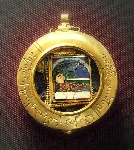 Reliquary pendant | British Museum Enamelled gold shows St. … | Flickr
