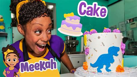 Dinosaur Cake Baking with Meekah ! | Educational Videos for Kids - YouTube