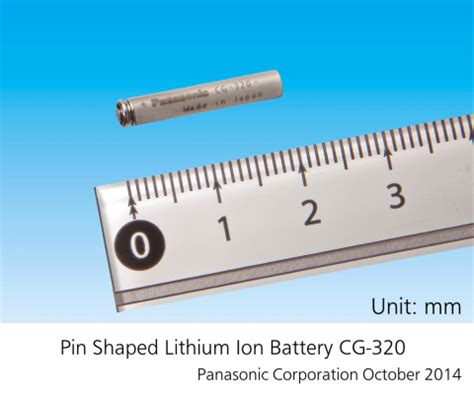 Panasonic Commercializes the Industry's Smallest*1 Pin Shaped Lithium Ion Battery | Business Wire