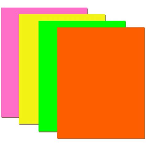 100 Units of Neon Poster Board, 22x28, Asst. Colors - at ...