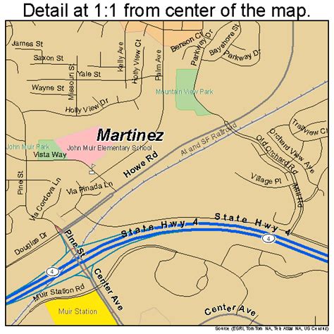 Martinez California Street Map 0646114