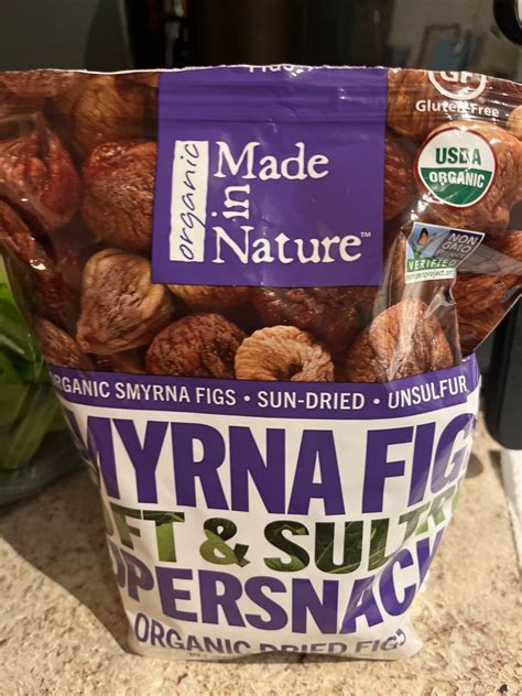 Made In Nature Dried Fruit, Calimyrna Figs, Organic: Calories, Nutrition Analysis & More | Fooducate