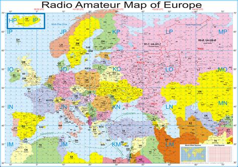 Radio Amateur Map of Europe