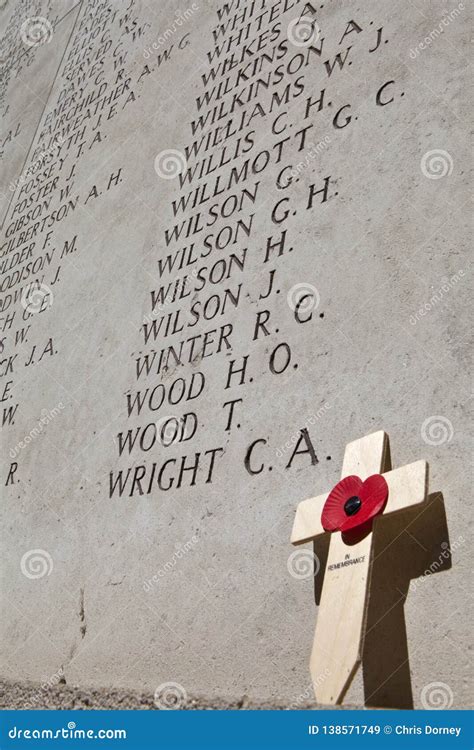 Names on the Menin Gate in Ypres Editorial Stock Image - Image of commemorate, graves: 138571749