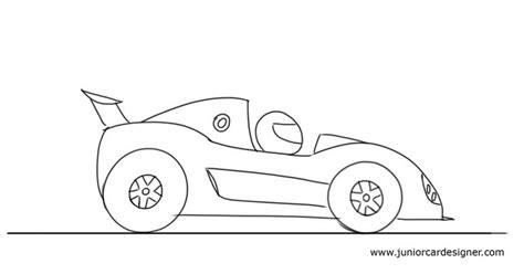 racing car drawing easy - Clip Art Library