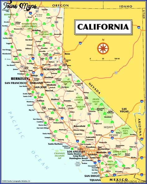 California Map - ToursMaps.com