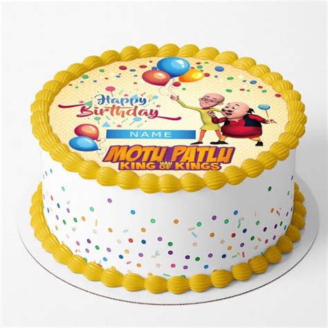 Motu Patlu Happy Birthday Cake - WishingCart