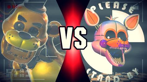 Golden Freddy vs Lolbit by MegaByteRed on DeviantArt