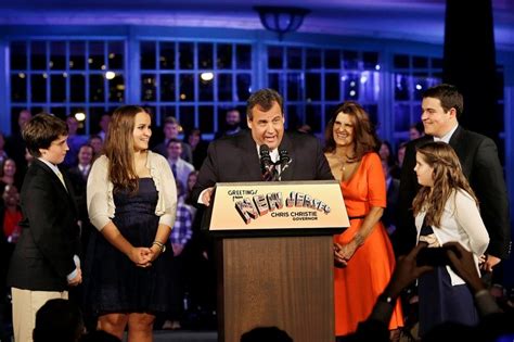 New Jersey Gov. Chris Christie with his wife and four children in 2013.