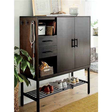 Tatum Entryway Shoe Storage Cabinet + Reviews | Crate and Barrel ...