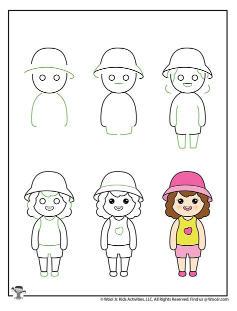 How to Draw People Kids | Woo! Jr. Kids Activities : Children's Publishing